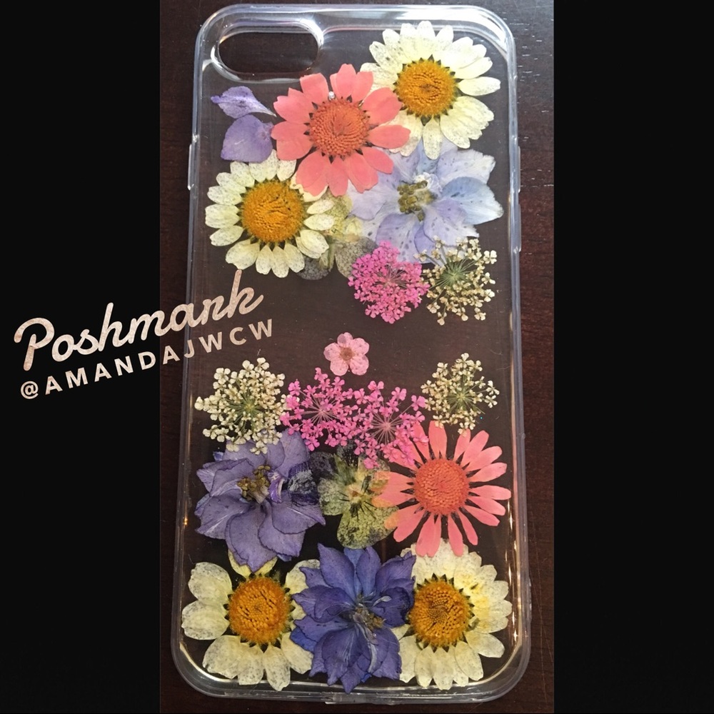 SOLD OUT- Restocking! Hand Pressed Floral Case - Picture 4 of 6
